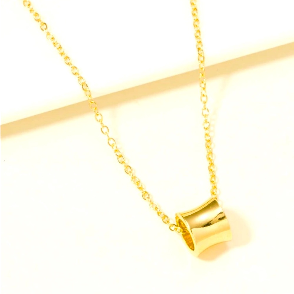 Gold tone Charm Necklace